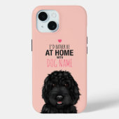 Personalisierter schwarzer Cockapoo Case-Mate iPhone Hülle (Rückseite)
