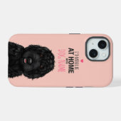 Personalisierter schwarzer Cockapoo iPhone 15 Hülle (Rückseite (Horizontal))