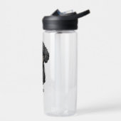Personalisierter schwarzer Cockapoo Trinkflasche (Links)