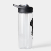 Personalisierter schwarzer Cockapoo Trinkflasche (Rechts)