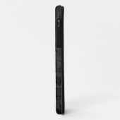 Personalisierter schwarzer Damast Case-Mate iPhone Hülle (Hinten/Links)