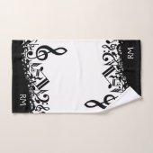 Personalisierter schwarzer durcheinandergebrachter badhandtuch set (Handtuch)