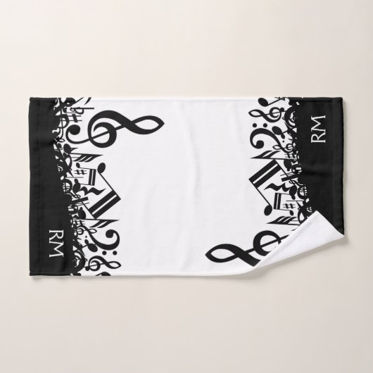 Personalisierter schwarzer durcheinandergebrachter badhandtuch set (Handtuch)