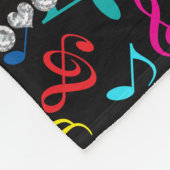 Personalisierter schwarzer fleecedecke (Ecke)