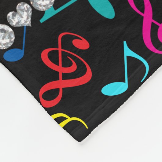 Personalisierter schwarzer fleecedecke (Ecke)