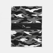 Personalisierter schwarzer fleecedecke (Vorderseite)