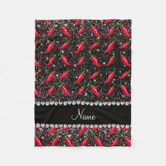 Personalisierter schwarzer fleecedecke (Vorderseite)