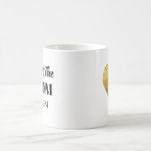 Personalisierter schwarzer Goldvater des Bräutigka Kaffeetasse (Mittel)
