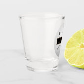 Personalisierter schwarzer Golfball Classic in Gol Schnapsglas (Links)