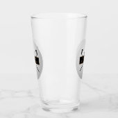 Personalisierter schwarzer Golfball im klassischen Glas (Links)