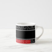 Personalisierter schwarzer griechischer roter espressotasse (Rechts)