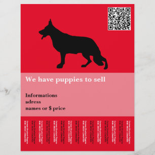 Personalisierter Schwarzer Hirtenhund Flyer