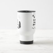 Personalisierter schwarzer Katzen-Reisebecher Reisebecher (Mittel)