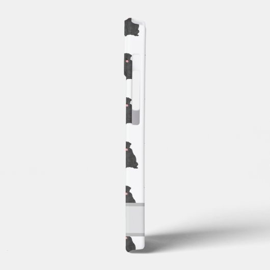 Personalisierter schwarzer Labrador Case-Mate iPhone Hülle (Rückseite / Links)