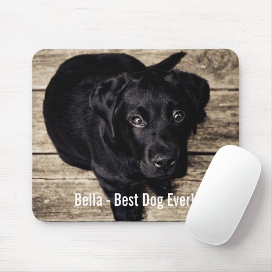 Personalisierter schwarzer Labrador-HundeFoto-und Mousepad (Mit Mouse)