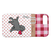 Personalisierter schwarzer Labrador-Welpe und Case-Mate iPhone Hülle (Rückseite (Horizontal))