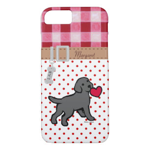 Personalisierter schwarzer Labrador-Welpe und Case-Mate iPhone Hülle