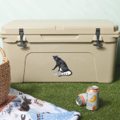 Personalisierter schwarzer Panther Leopard Aufkleber (Kühler)