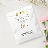 Personalisierter Schwarzer Punkt 60. Geburtstag Geschenktütchen (Versiegelt)