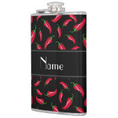 Personalisierter schwarzer roter flachmann (Links)