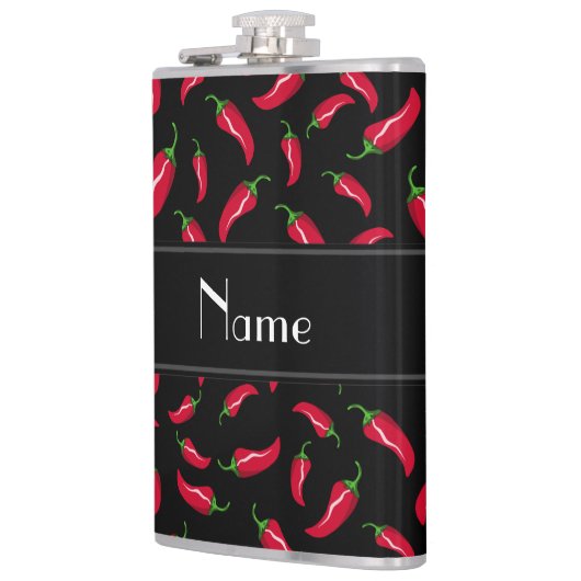 Personalisierter schwarzer roter flachmann (Links)