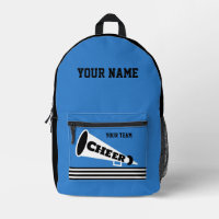 Personalisierter schwarzer Rucksack für Cheerleade