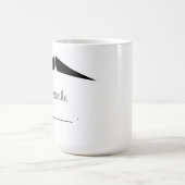 Personalisierter Schwarzer Stift Mustache Stache T Kaffeetasse (Mittel)