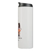 Personalisierter Schwarzer Vater und Tochter (4) Thermosbecher (Nach rechts gedreht)