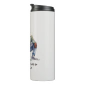 Personalisierter Schwarzer Vater und Tochter (7) Thermosbecher (Nach rechts gedreht)