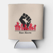 Personalisierter schwarzer Verlauf Monat STEIGEN O Dosenkühler (Vorderseite)