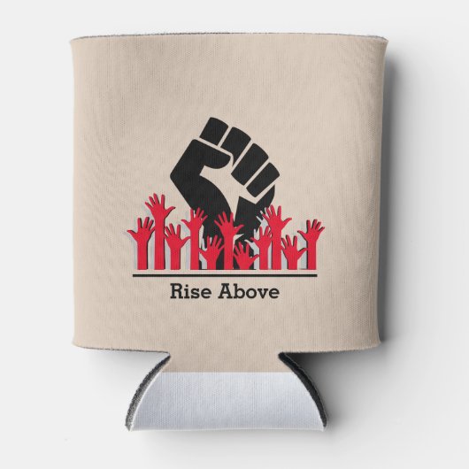 Personalisierter schwarzer Verlauf Monat STEIGEN O Dosenkühler (Vorderseite)