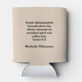 Personalisierter schwarzer Verlauf Monat STEIGEN O Dosenkühler (Rückseite)