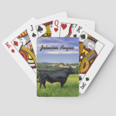 Personalisierter Schwarzer Winkel Spielkarten (Rückseite)