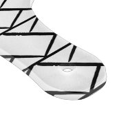 Personalisierter Schwarzweißraupenhub Schneidebrett (Ecke)