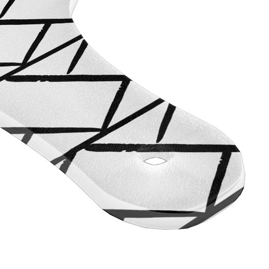 Personalisierter Schwarzweißraupenhub Schneidebrett (Ecke)