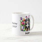 Personalisierter Schweizer Hundeschlitten Ostern/F Kaffeetasse (VorderseiteRechts)
