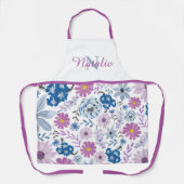 Personalisierter Schwestername Aquarellküche Schürze (Vorderseite)