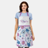 Personalisierter Schwestername Aquarellküche Schürze (Getragen)