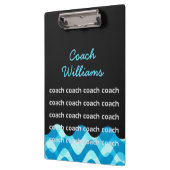 Personalisierter Schwimmlehrer oder Tauchlehrer Zw Klemmbrett (Links)