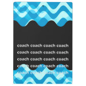 Personalisierter Schwimmlehrer oder Tauchlehrer Zw Klemmbrett (Rückseite)