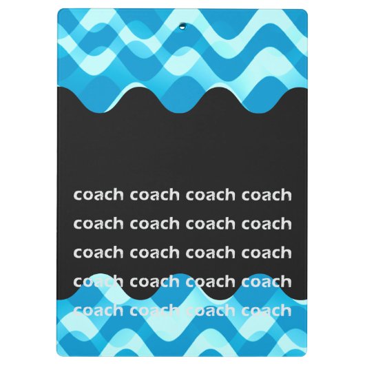 Personalisierter Schwimmlehrer oder Tauchlehrer Zw Klemmbrett (Rückseite)