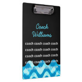 Personalisierter Schwimmlehrer oder Tauchlehrer Zw Klemmbrett (Rechts)