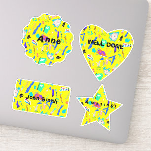 Personalisierter Schwindel zurück zu Schulaufklebe Aufkleber