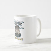 Personalisierter Scottish Fold Katzen-Pilot-Becher Kaffeetasse (VorderseiteRechts)