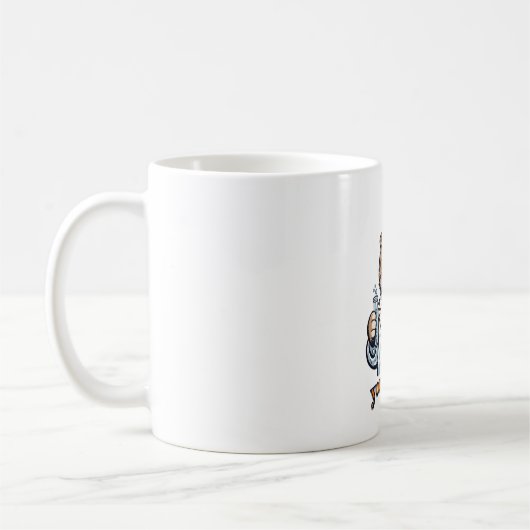 Personalisierter Scottish Fold Katzen-Wissenschaft Kaffeetasse (Links)