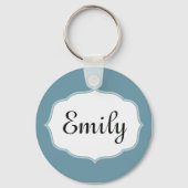 Personalisierter Scuba Blue Schlüsselanhänger (Vorderseite)