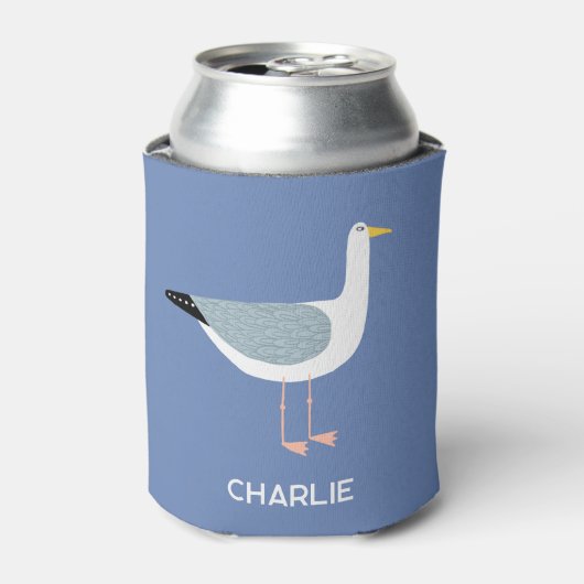 Personalisierter Seagull-Spaß Dosenkühler (Kanne Vorderseite)