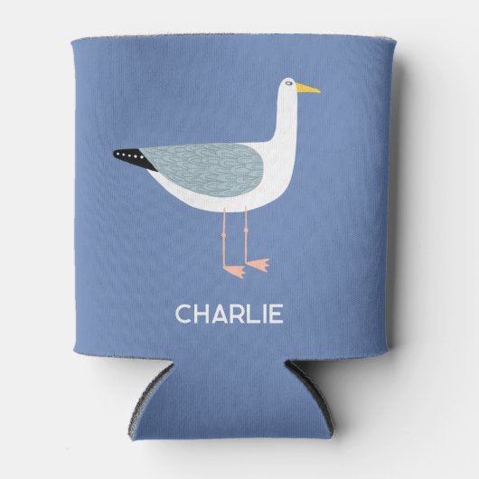 Personalisierter Seagull-Spaß Dosenkühler (Vorderseite)