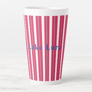 Personalisierter See oder Strand Red Strip Coff Milchtasse