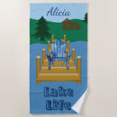 Personalisierter See Strandtuch (Vorderseite)